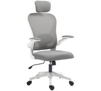 Ergonomic Mesh Office Chair Adjustable Headrest Lumbar Support Swivel Black