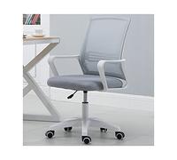 Ergonomic Mesh Office Chair, Adjustable Height with Padded Seat & Armrests, 360° Swivel for Home/Computer Work, Breathable Back Task Chair