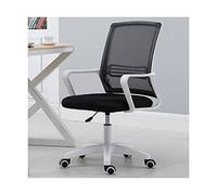 Ergonomic Mesh Office Chair, Adjustable Height with Padded Seat & Armrests, 360° Swivel for Home/Computer Work, Breathable Back Task Chair