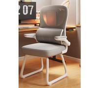 Ergonomic Mesh Office Chair, Breathable Without Wheels, Easy Assembly Sturdy Metal Base for Conference Room, Library, Laboratory, Training Room use