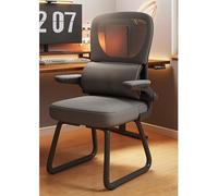 Ergonomic Mesh Office Chair, Breathable Without Wheels, Easy Assembly Sturdy Metal Base for Conference Room, Library, Laboratory, Training Room use