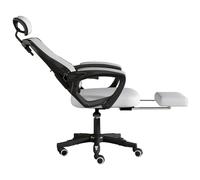 Ergonomic Mesh Office Chair with Adjustable Headrest & Footrest, 360° Swivel Executive Desk Chair, Breathable Backrest & Smooth-Rolling Wheels, Perfect for Home Office Workspaces