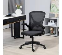 Vinsetto Mesh Office Chair Computer Chair With Lumbar Support, Swivel Wheels, Black