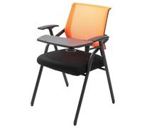 Ergonomic Mesh Office Chair with Folding Desk & Cup Holder - Space-Saving Computer Chair for Home Office Conference Room Gaming & Study Adjustable Height & Comfort Design