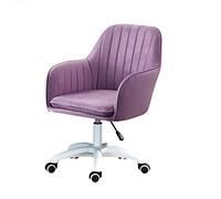 Ergonomic Mid-Back Computer Chair for Home Office, Adjustable Upholstered Desk Armchair with Tufted Design, Comfy Height Adjustable Office Seating