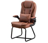 Ergonomic Mid-Back Office Chair with Lumbar Support, Sled Base for Conference Room & Reception