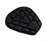 Ergonomic Motorcycle Seat Pad 3D Air Flow Design | 3D ergonomic shape, reduces tailbone pressure, absorbs road shocks, fits most for bikes, black color