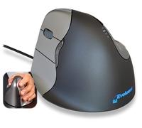 Ergonomic mouse Evoluent VerticalMouse 4 Right Regular, Black, Grey/Silver, Medi