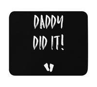 Ergonomic Mouse Pad, Daddy Did It Top Maternity Clothes Future Mom Mouse Mat Rubber Desk Pad 25X30cm for Gamer Studying Computer