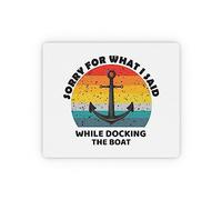 Ergonomic Mouse Pad, Hilarious Speedboat Tugboats Wateaft Boating Longboat Hilarious Kayak Mousepads Non-Slip Keyboard Pad 25X30cm for Work Studying Gamer