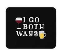 Ergonomic Mouse Pad, Malt Barley Merlot Drink Enthusiasts Two Ways Wine Alcohol Drinker Mouse Mat Stitched Edges Desk Pad 25X30cm for Office Gamer Laptop