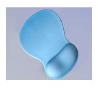 Ergonomic mouse pad silicone mouse pad wrist support office mat game non-slip pad thickened hand rest pad dirt-resistant wrist pad(Gradient light blue)