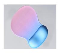 Ergonomic mouse pad silicone mouse pad wrist support office mat game non-slip pad thickened hand rest pad dirt-resistant wrist pad(Orange and blue)