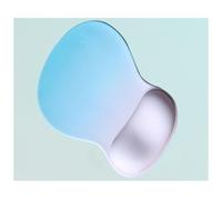 Ergonomic mouse pad silicone mouse pad wrist support office mat game non-slip pad thickened hand rest pad dirt-resistant wrist pad(Gradient water blue)