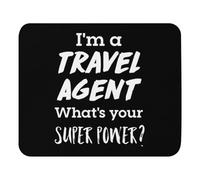 Ergonomic Mouse Pad, Tour Package Airline Staff What's Your Super Power? Trip Advisor Mousepads Washable Keyboard Pad 25X30cm for PC Office Work