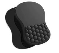 Ergonomic Mouse Pad with Cloud-Comfort Wrist Support, Premium 10° Slanted Design, High-Performance Smooth & Non-Slip PU Base, Professional Series for Office & Elite Gaming, Black