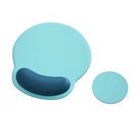 Ergonomic Mouse Pad with Wrist Rest,Mousepad with Wrist Support - Cute Gel Portable Mouse Pads for Desk Laptop,Computer,Office & Home Decor-(Teal)