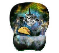 Ergonomic Mouse Pad with Wrist Support | Cute Mouse Pads with Non-Slip PU Base | for Home Office Working Studying Easy Typing & Pain Relief | Cute Cat Mousepad