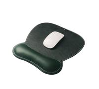 Ergonomic Mouse Pad with Wrist Support, Leather Mousepad for Laptop Computers, Non Slip, Home Work Office Gaming(A)