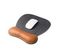 Ergonomic Mouse Pad with Wrist Support, Leather Mousepad for Laptop Computers, Non Slip, Home Work Office Gaming(D)
