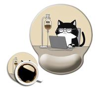 Ergonomic Mouse Pad with Wrist Support,Sunset Mountain Mouse Pad with Wrist Rest,Relieve Wrist Pain Mousepad Non-Slip Rubber Base,Mouse Pads for Desk,Computers,Laptop,Office,Home,Accessories 27