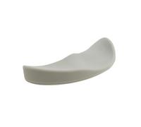 Ergonomic Mouse Pad Wrist Silicon Gel Non-Slip Streamline Rest Support Mat Computer Mousepad for Office Gaming PC Computer Wrist Rest(Silver Gray,Left Hand)