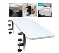 Ergonomic Multi-Function Keyboard Tray - Adjustable Desk Extension with C-Clamp Support - Foldable Armrest - 50, 65, 75 x 25 cm for Ultimate Comfort - Beige & Black