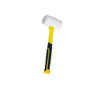 Ergonomic None Marring Rubber Mallets, Fiberglass Handle, A | 30% Enhancing Durability for Construction and Automotive Use, Shock Resistant Head, Craftsmen and DIYer Enthusiasts
