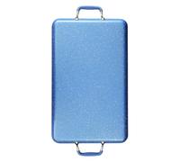 Ergonomic Nonstick Roasting Pan Crafted from Premium Aluminum Ensures Quick Heat Distribution Suitable for Home Chefs Portable Grill Pan