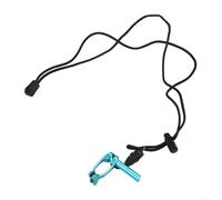 Ergonomic Nose Clip for Diving with Adjustable Fit and Lanyard, Designed to Stay Securely in Place for Optimal Performance (Blue)