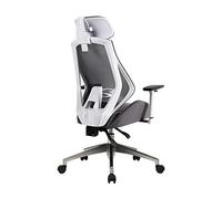 Ergonomic Office Chair Computer, Pu Leather Swivel Breathable Mesh Back, Adjustable Height High-Back Reclining With Armrest And Aqiong