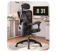 Ergonomic Office Chair Ergonomic Office Desk Chair Swivel Rolling Chair With 4-Way Adjustable Lumbar Support, Headrest And 90°-155° Tilt For Home Student Drafting Gaming And Meeting (Color Aqiong