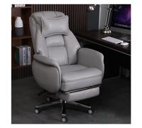 Ergonomic Office Chair, Executive Office Chair Leather Reclining Office Computer Chair Home Study Business Gaming Swivel Chair Interesting, Orange (Gray-One Size