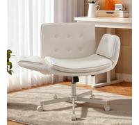 Ergonomic Office Chair, High Back Gaming Chair with Adjustable Armrests, PU Leather Reclining Swivel Chair, 90 to 180 Degrees Tilt, Height Adjustable Desk Chair for Home Office, Living Room and Bedroo