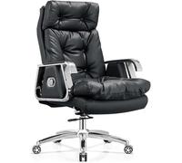 Ergonomic Office Chair - Leather Computer Desk Chair, Reclining, Height Adjustable, Swivel for Workspace, Conference Room, Living Room