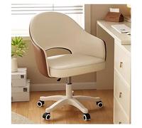 Ergonomic Office Chair - Modern Swivel Desk Chair with Adjustable Height, Faux Leather Upholstery, Rolling Wheels, High Back Support, Max Load 300 lbs, Ideal for Home & Office