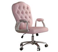 Ergonomic Office Chair, PU Leather Executive Desk Computer Chair with Mid Back and Wheels, Swivel Task Chair with Armrest