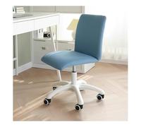 Ergonomic Office Chair, Swivel Design with Back Support, Padded Seat for Home Office & Makeup Vanity, No Armrests, Executive Style, Adjustable Height
