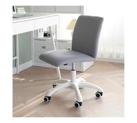 Ergonomic Office Chair, Swivel Desk Chair with Back Support, Padded Seat for Home Office & Makeup Vanity, Armless Design, Executive Style, Comfortable & Stylish