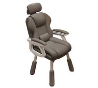 Ergonomic Office Chair with Adjustable Backrest, Headrest, and Linked Armrests - Height Adjustable for Home and Office Use
