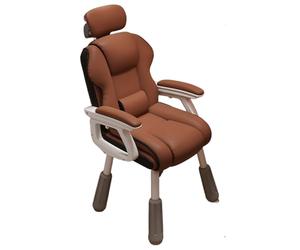 Ergonomic Office Chair with Adjustable Backrest, Headrest, and Linked Armrests - Height Adjustable for Home and Office Use