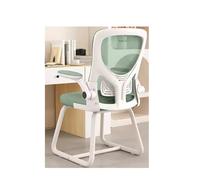 Ergonomic Office Chair with Adjustable Lumbar Support and Flip Armrests, Comfortable Mesh Back for Computer and Gaming Use