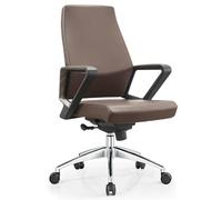 Ergonomic Office Chair with Backrest, PU Leather Computer Chair, Synchro-Tilt Mechanism, 400 Lbs Weight Capacity for Gaming, Study, Home Office