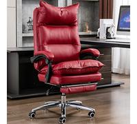 Ergonomic Office Chair with Footrest, Adjustable Computer Racing Chair, Executive Swivel Design, Linked Handrail, Home and Office Use