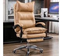 Ergonomic Office Chair with Footrest, Adjustable Computer Racing Chair, Executive Swivel Design, Linked Handrail, Home and Office Use