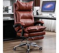Ergonomic Office Chair with Footrest, Adjustable Computer Racing Chair, Executive Swivel Design, Linked Handrail, Home and Office Use