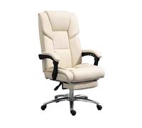 Ergonomic Office Chair with High Back Modern Luxury Swivel Design Adjustable Directional Chair for Home & Office Supportive White Desk Seat