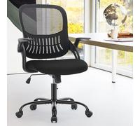 Ergonomic Office Chair with Lumbar Support, Mesh Comfy Gaming Chair with Adjustable Height - Gaming Chair with 360° Swivel, Computer Chair with Wheels, Supports up to 250 Ibs - for Home Office(black)