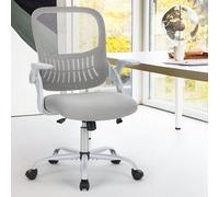 Ergonomic Office Chair with Lumbar Support, Mesh Comfy Gaming Chair with Adjustable Height - Gaming Chair with 360° Swivel, Computer Chair with Wheels, Supports up to 250 Ibs - for Home Office(Gray)