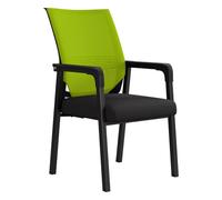 Ergonomic Office Chair with Lumbar Support, Upholstered Mesh Task Chair for Home & Conference Room, Stylish Green Computer Chair for Comfort & Productivity